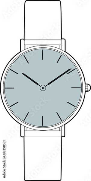 Fototapeta Professional Watch Vector / Line Drawing. Icon, Logo, Design, Element