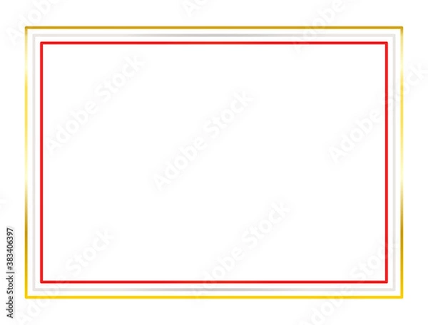 Fototapeta 年賀素材56　フレーム　シンプル