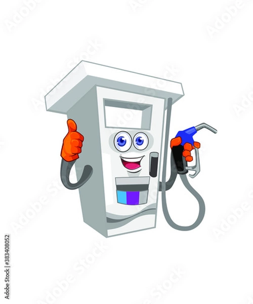 Obraz pump gas mascot cartoon in vector