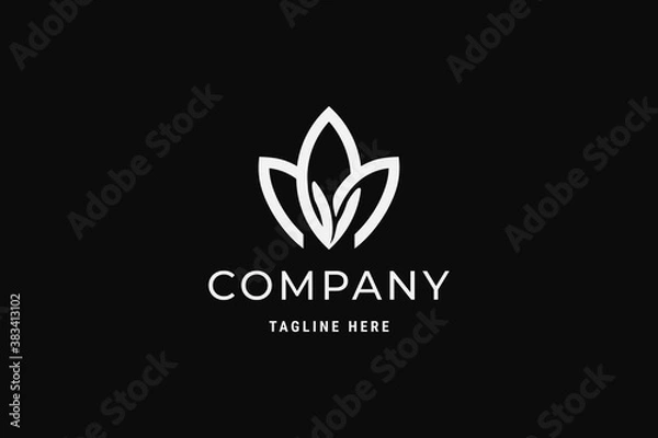 Fototapeta Simple Leaf Logo Design idea