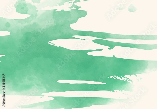 Fototapeta Abstract watercolor brush element on white background.