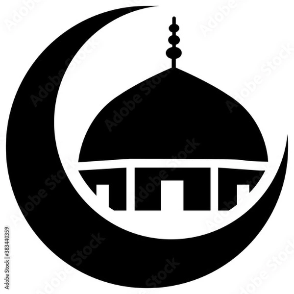 Obraz 
Vector icon design of happy ramadan
