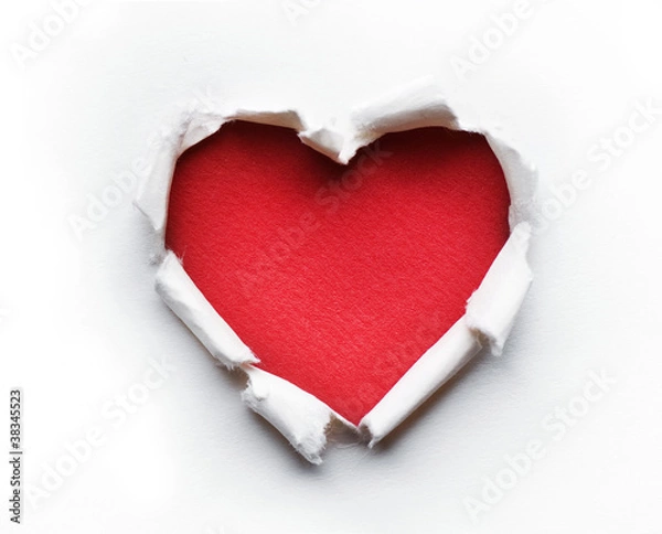 Obraz Projekt karty serce valentine