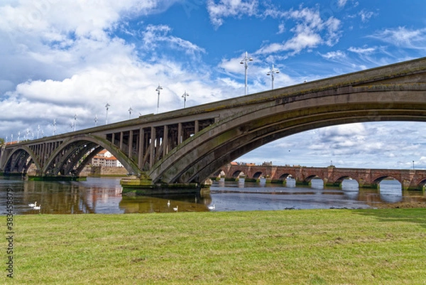 Obraz The Royal Tweed Bridge in Berwick Upon Tweed