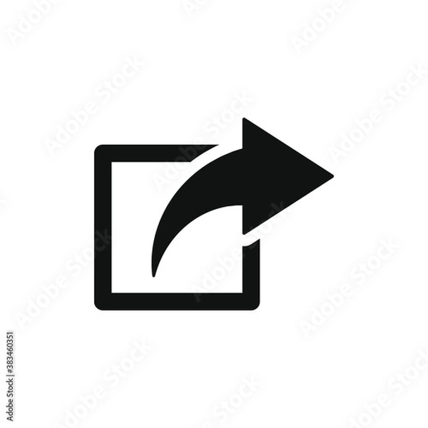 Fototapeta Share icon design isolated on white background. Vector illustration