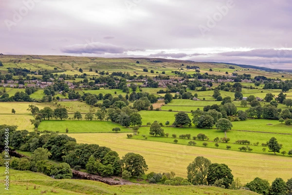 Obraz Landscape over the fields - County Durham - United Kingdom