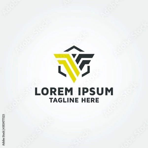 Obraz Letter V initial V Vector logo design idea