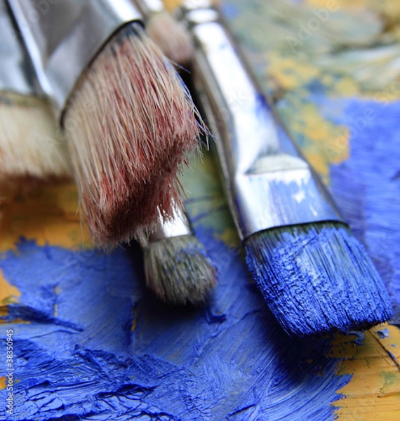 Obraz Malpinsel im Atelier