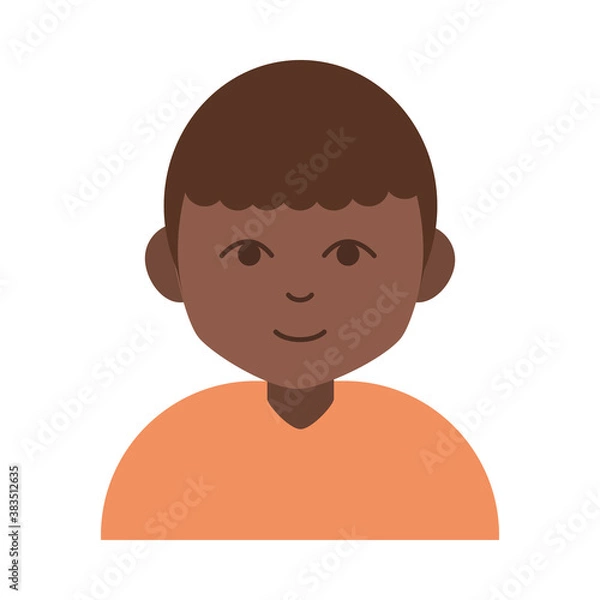Fototapeta hindu boy cartoon character flat icon