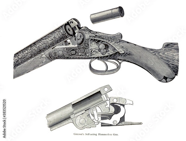 Obraz gun and bullets