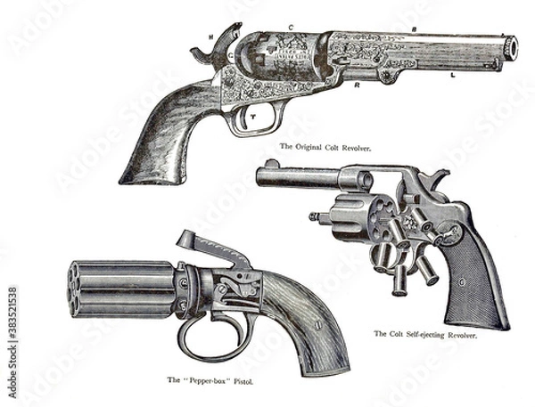 Obraz Gun and bullets