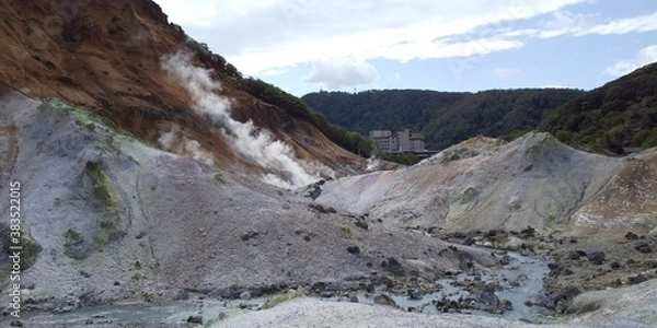 Fototapeta landscape with snow