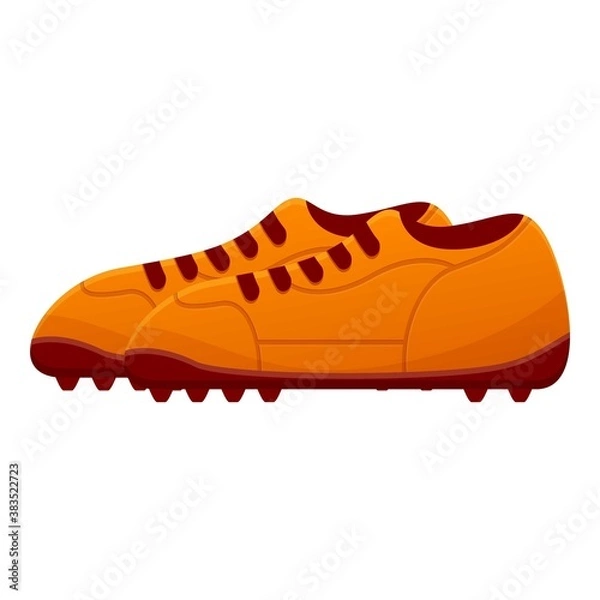 Fototapeta Man football boots icon. Cartoon of man football boots vector icon for web design isolated on white background