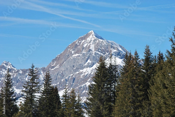 Fototapeta snow covered mountains