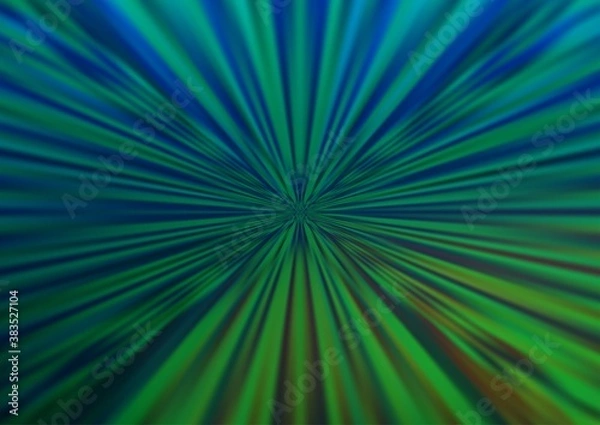 Fototapeta Dark Blue, Green vector blurred bright pattern.