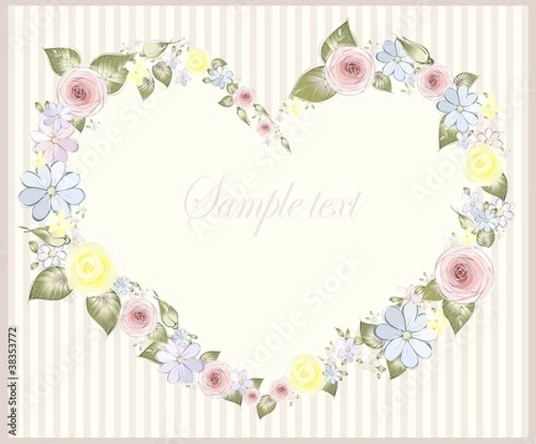 Fototapeta Decorative heart.