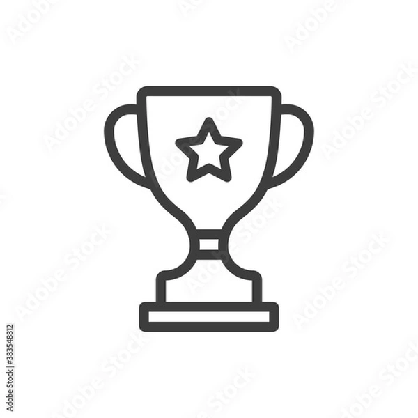Obraz trophy line icon vector images