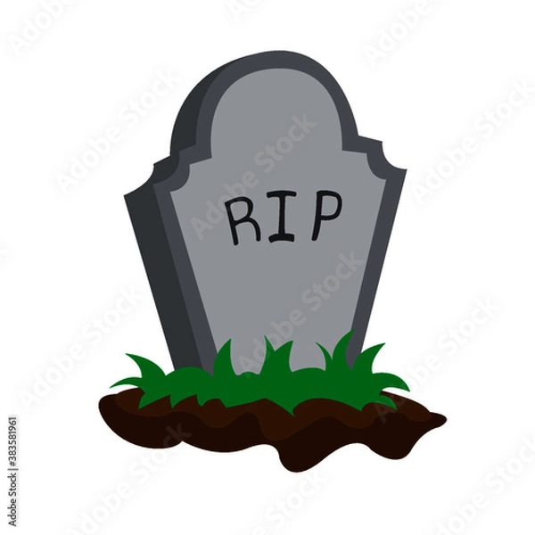 Fototapeta Vector grave for Halloween