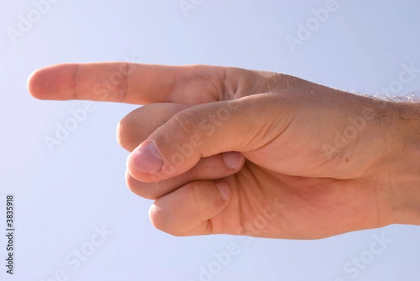 Fototapeta isolated hand symbol