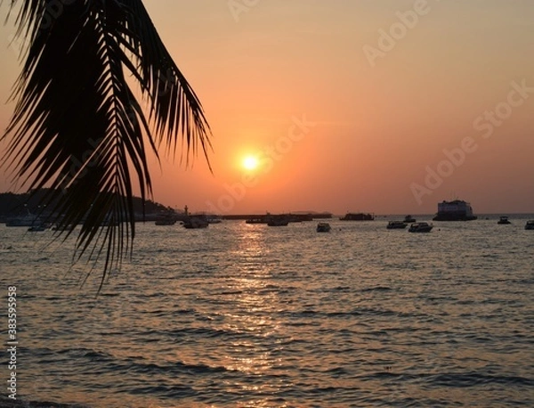 Obraz sunset on the beach