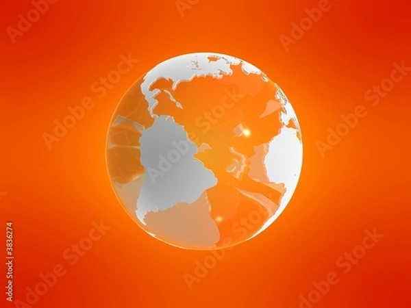 Fototapeta 3d globus