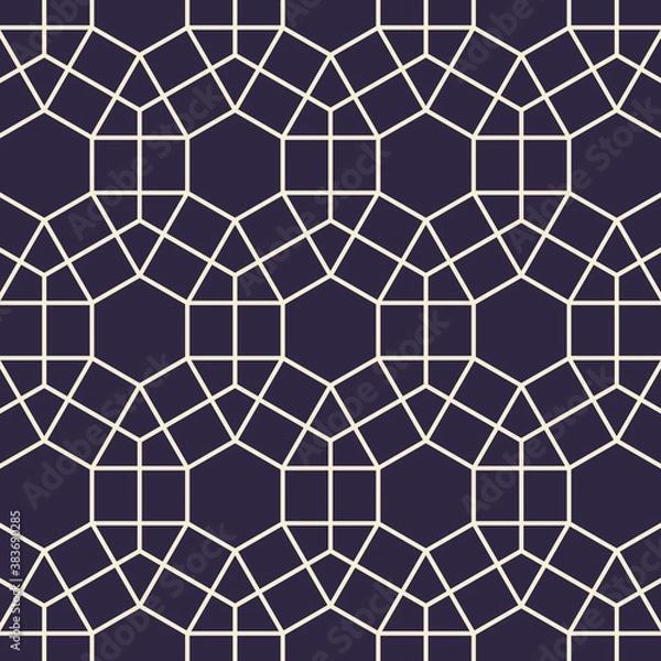Fototapeta Hexagon art deco pattern background.