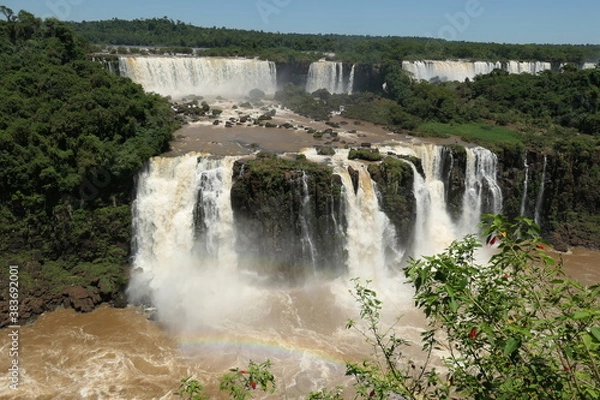 Fototapeta waterfall in the mountains