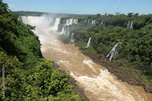 Fototapeta waterfall in the mountains