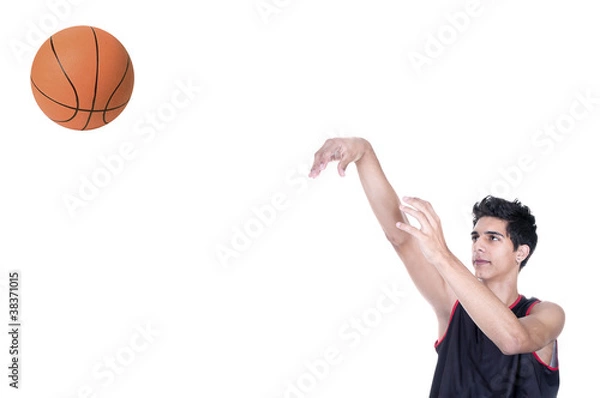 Obraz basketball player throwing the ball