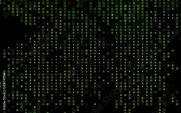 Fototapeta Dark Green vector template with crystals, rectangles.
