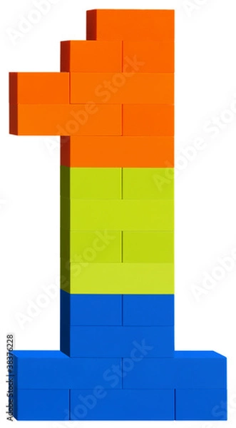 Fototapeta Plastic block number one