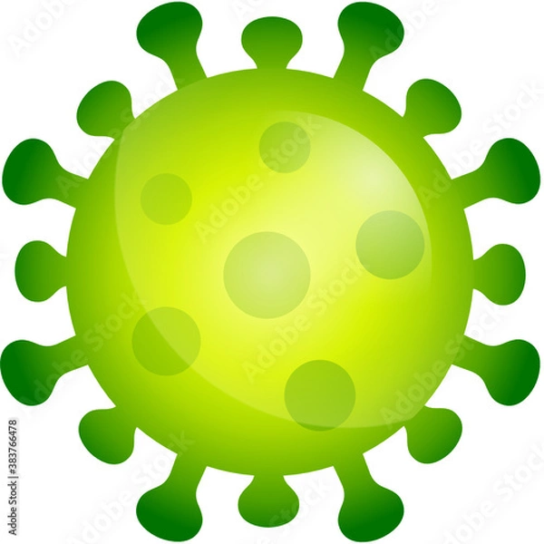 Obraz Virus Symbol grün