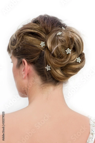 Fototapeta Modern gesteckte Brautfrisur