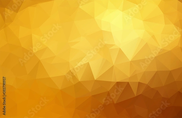 Obraz Geometric vector triangular background, gold, yellow, brown. Vector illustration of EPS10