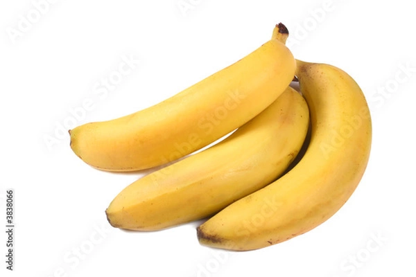 Fototapeta close up view of bana isolated on white