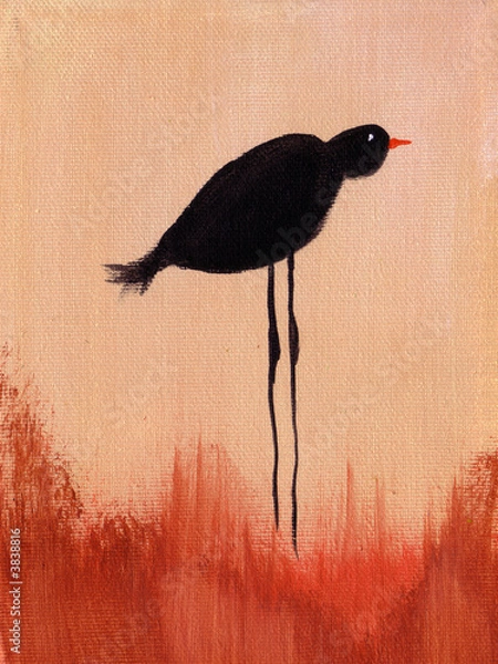 Obraz This is an abstract painting of bird.