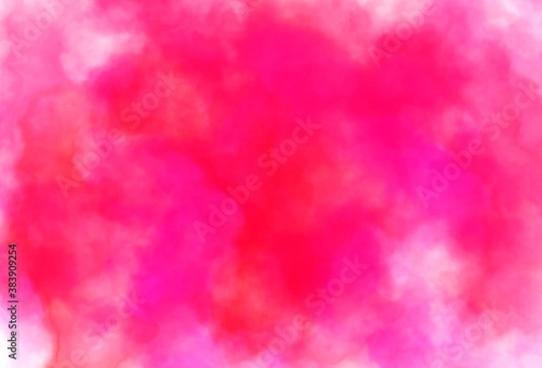 Fototapeta Illustration in the style of watercolor in the red color tone