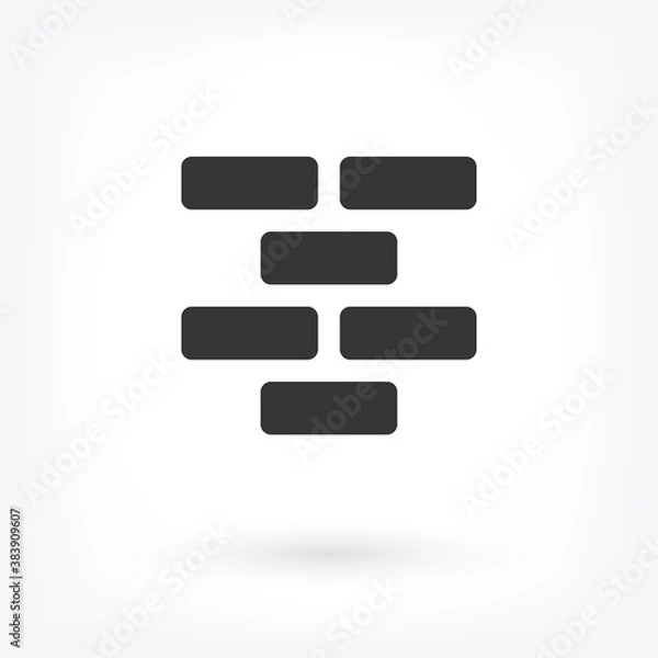 Fototapeta Wall Vector icon . Lorem Ipsum Illustration design