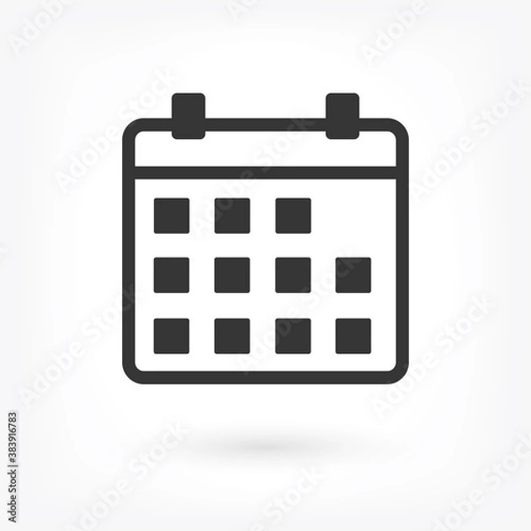 Fototapeta Vector icon calendar 10 EPS . Lorem Ipsum Illustration design