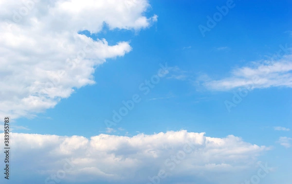 Obraz Beautiful clouds on the blue sky.