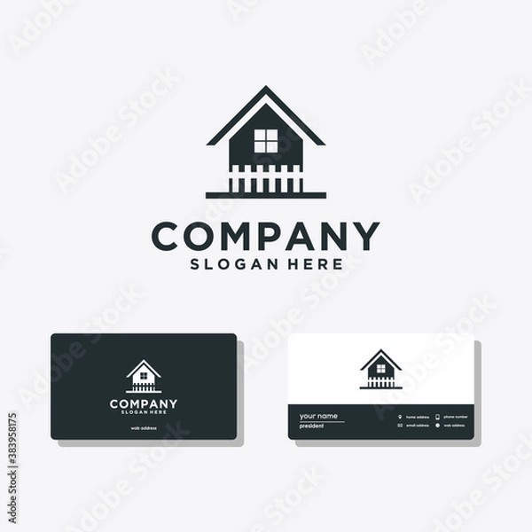 Fototapeta home logo and business card designs