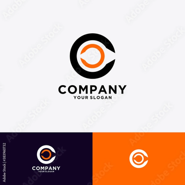 Obraz initials C logo for company