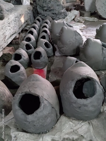 Obraz Under constructed Durga status's head position