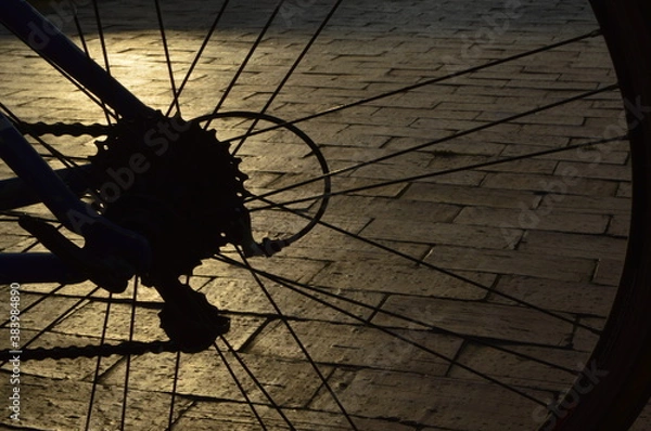 Obraz wheel in backlight