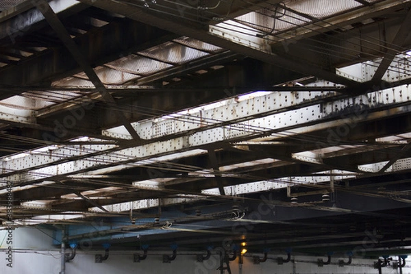 Fototapeta 鉄橋の鉄骨