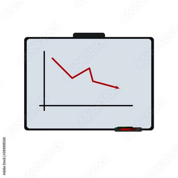 Fototapeta board with a chart