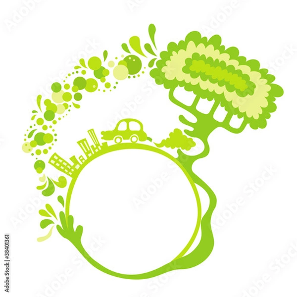 Obraz The tree which eats exhaust gas