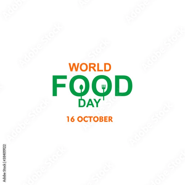 Fototapeta World Food Day Celebration Vector Template Design Illustration