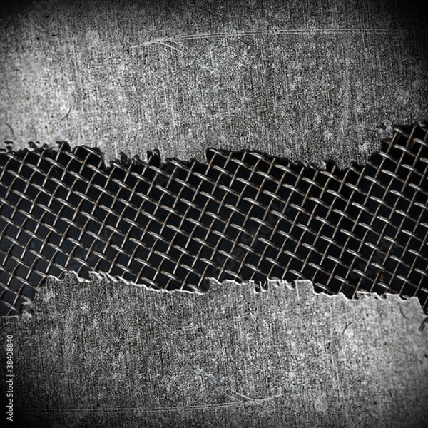 Fototapeta crack metal background