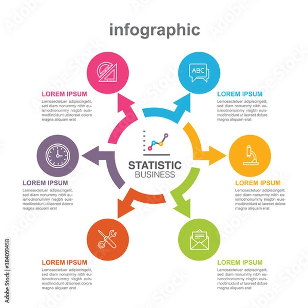 Obraz Modern infographic for Business project